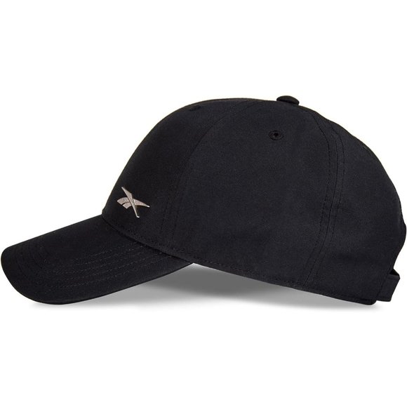 Men Women Black Nylon Low Profile Metal Reebok Vector Badge Cap main image 13